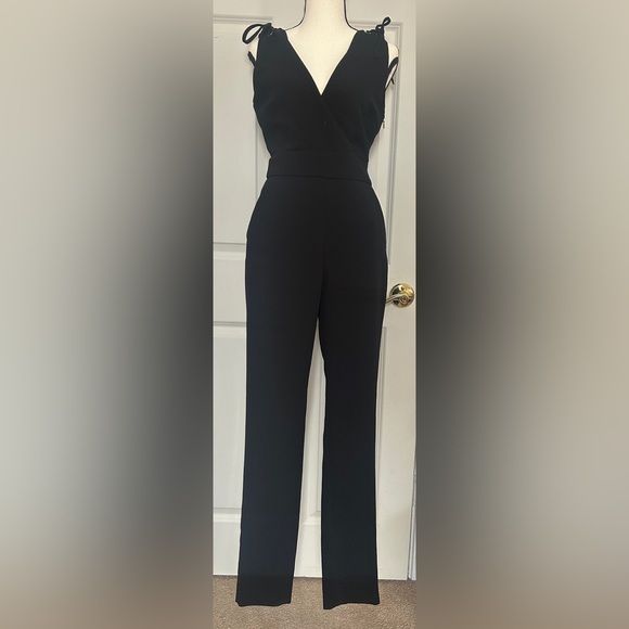 Maje Sleeveless Elegant Black Jumpsuit. - Picture 2 of 14